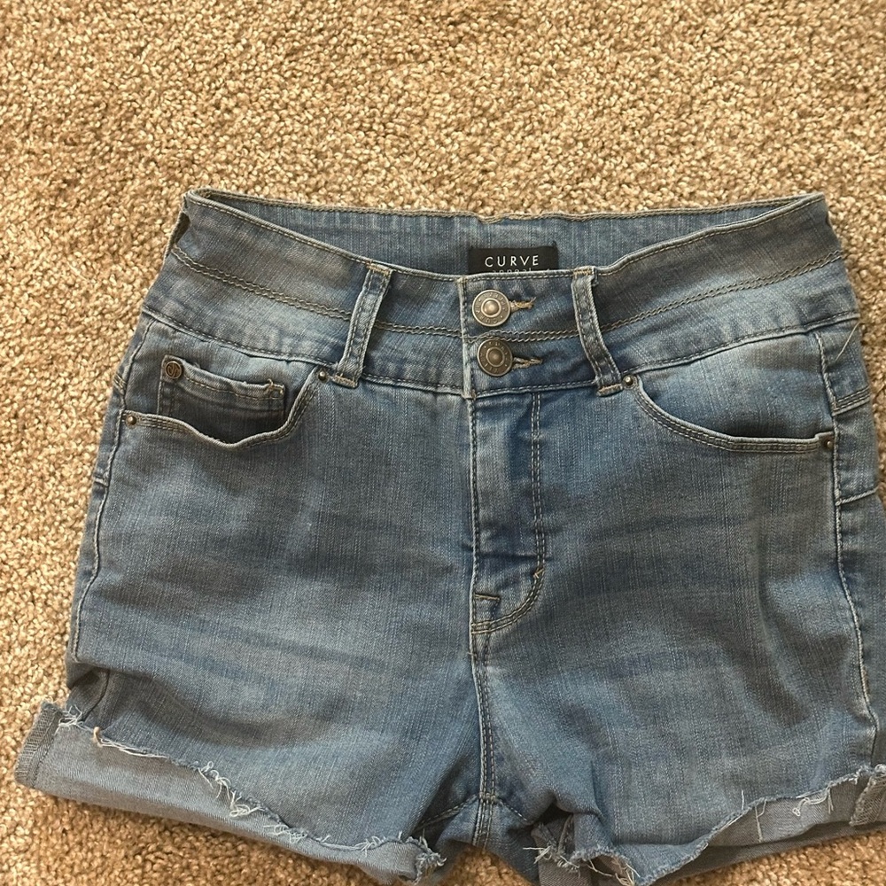 Blue Denim Women Shorts